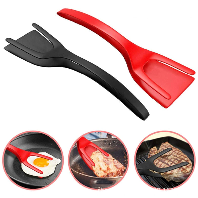 2 In 1 Tools For Frying Eggs Omelette Spatula Kitchen Silicone